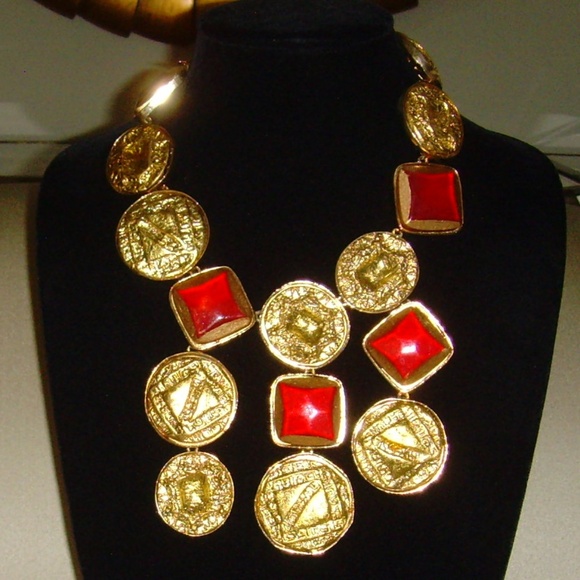 Kenneth J Lane (KJL) Statement Bib Necklace - Picture 1 of 15